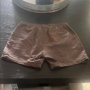 Old Navy Men's Dark Brown Flat Front Shorts